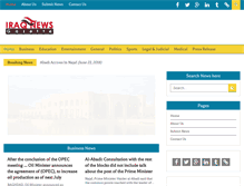 Tablet Screenshot of iraqnewsgazette.com